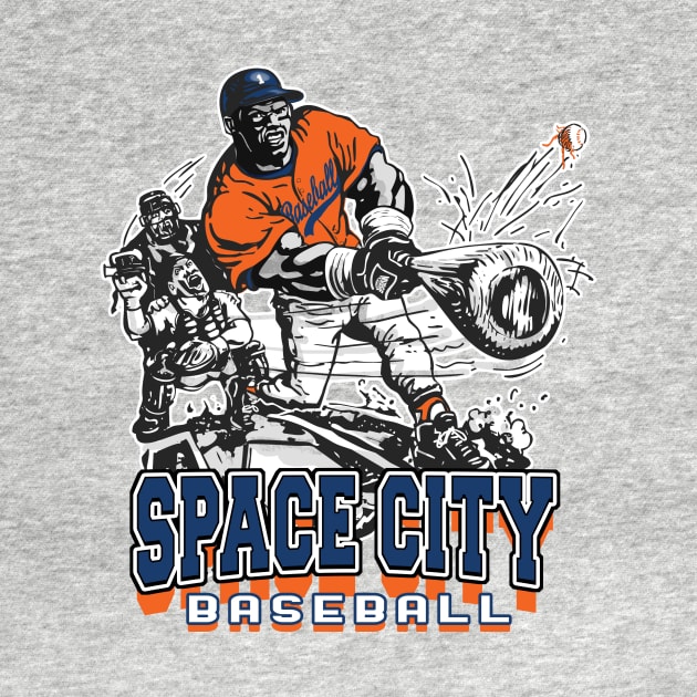 Space City Big Stick Baseball by MudgeSportswear